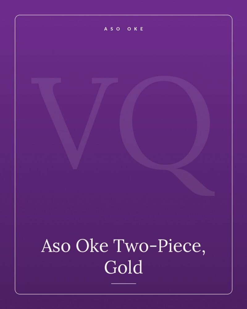 Aso Oke Two-Piece — Gold