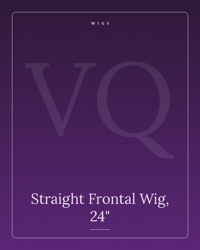 Straight Frontal Wig, 24"